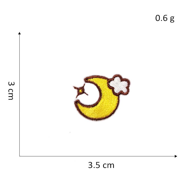 DIY Self-Adhesive Cartoon Planet Embroidery Stickers for Bags, Shoes, and Hats