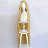 Rapunzel Cosplay Peruk Film Trasslig Prinsessa Lång Blond Rak Värmebeständig Syntetisk Hår Rollspel Anime Peruker + Peruknät