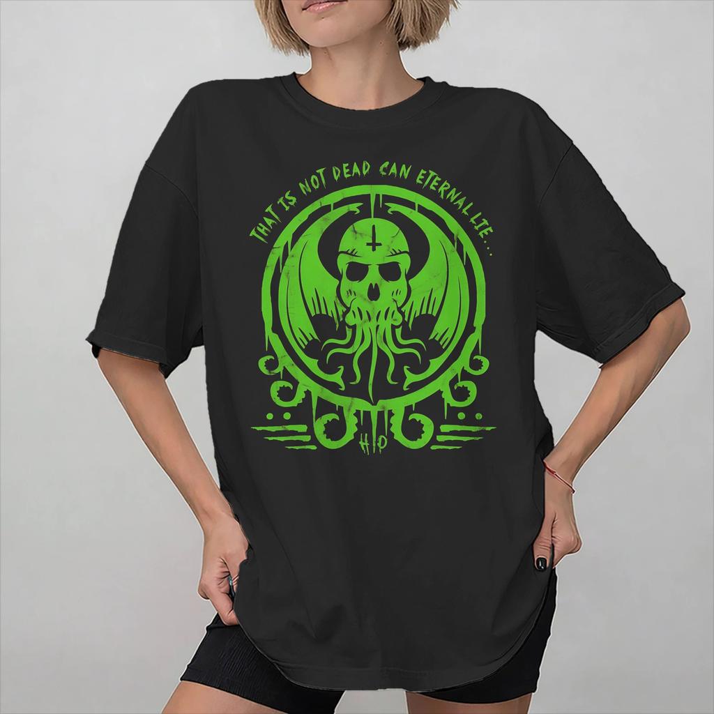 Great Cthulhu Tee Shirt for Unisex Women New Arrival T Shirts 100 Cotton Clothes