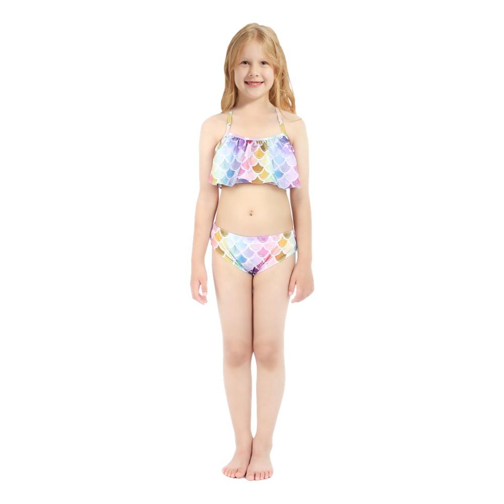 New Summer Children's Mermaid Swimsuit Mermaid Tube Top Fish Tail Girls Princess Dress Clothing Hot Spring Swimsuit