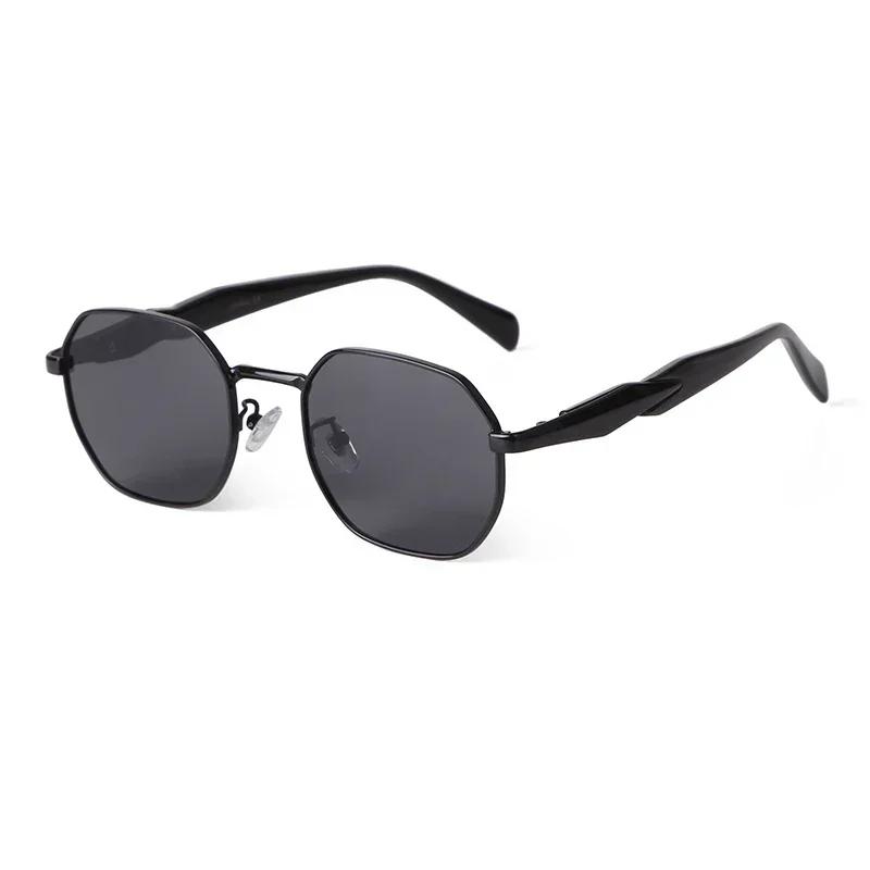 

Fashion Sunglasses Metal Temple Brown Frame Brand Design Women Sun Glasses Men High Quality Shades Eyewear Male UV Oculos De Sol as picture