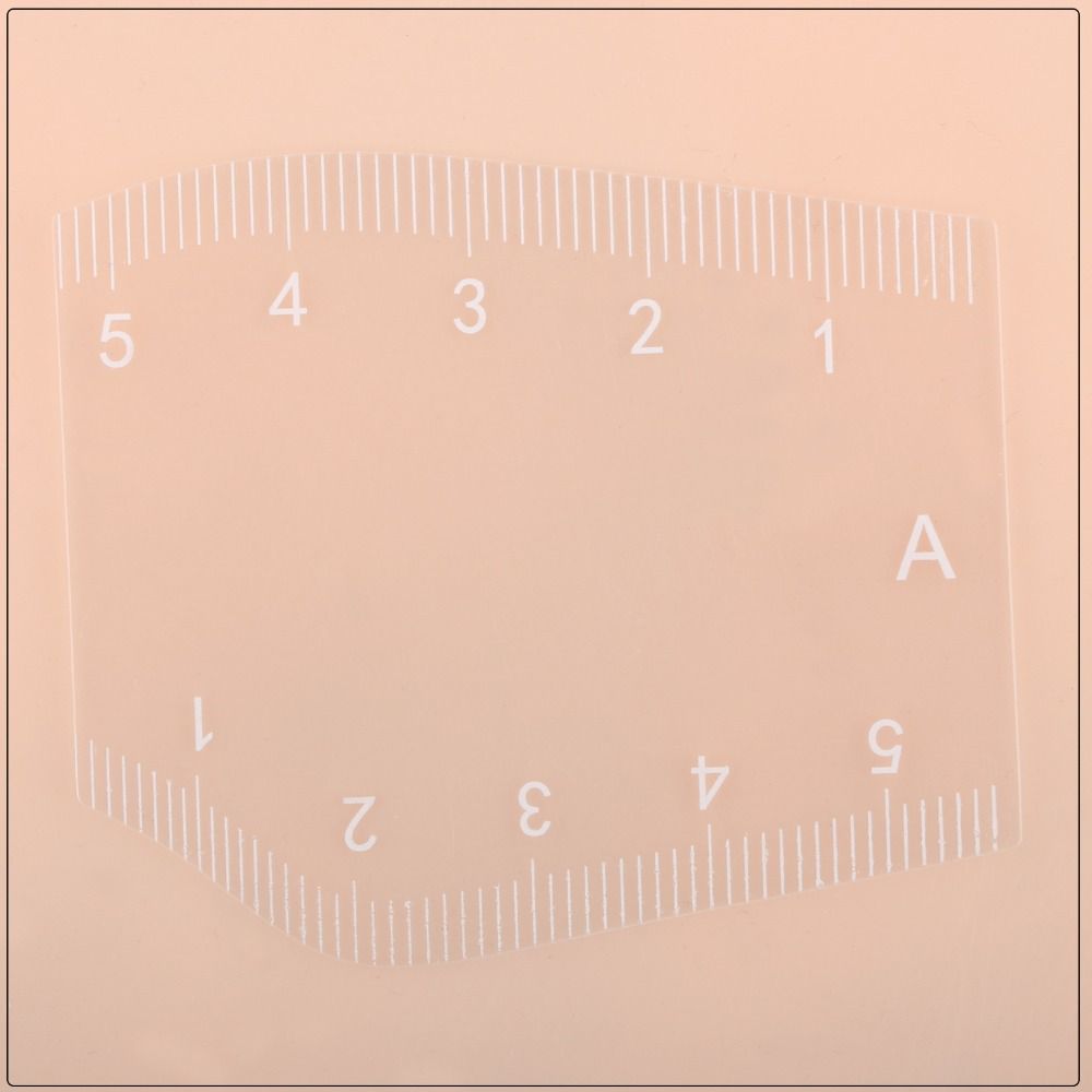 5Pcs Transparent Eyebrow Mapping Ruler Flexible Rulers Instant Brow Shaper  Beginners