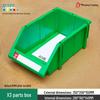 Angled Entry Heavy-Duty Plastic Storage and Organizer Box for Components and Hardware