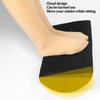 Under Desk Footrest Semi Circular Shape Memory Foam Foot Massaging Relaxing Office Foot Rest Accessories Black