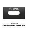 For Opel CorsaLeather Car Sunshade Tissue Box Paper Towel Hanging Bag Interior For Opel ADAM ASTRA J K CORSA E INSIGNIA MOKKA VIVA Meriva