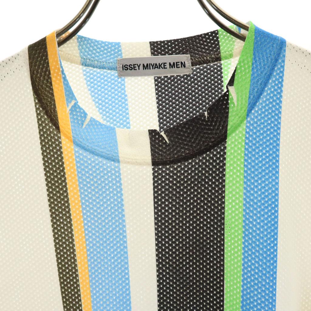 ISSEY MIYAKE MEN made in Japan Short sleeve mesh T-shirt F Ivory Men's Used