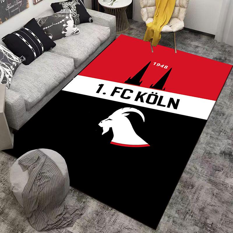 1. FC Köln Carpet Design suitable as a non-slip mat for the living room or bedroom sofa