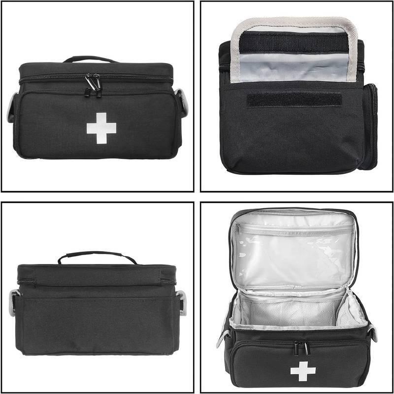 Portable Family First Aid Medicine Organizer Bag