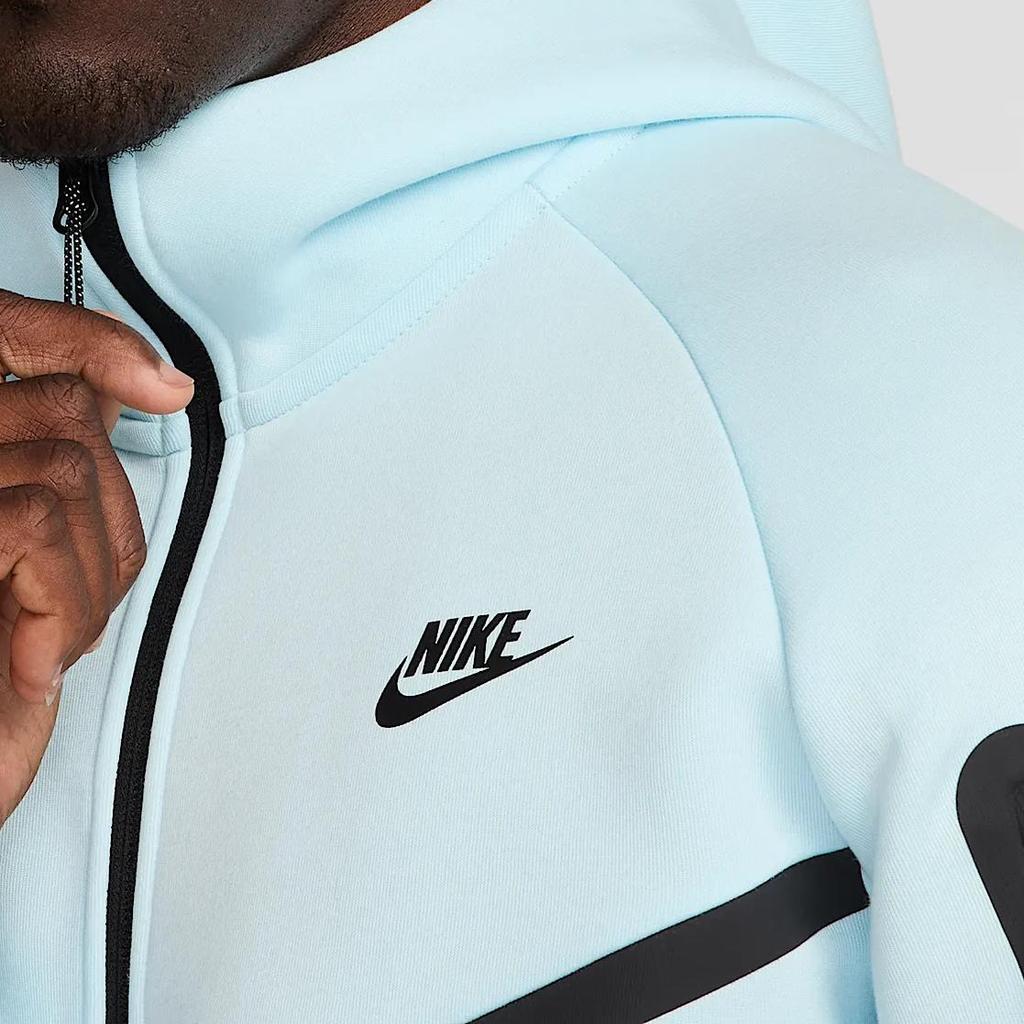 Nike Tech Full-Zip Windrunner Hoodie Glacier Blue Men Tops HV0949-474