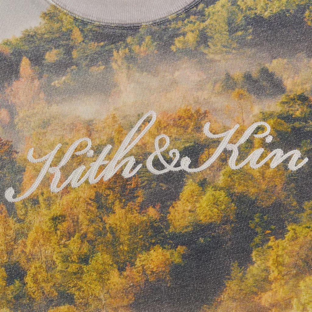 Kith Foliage Nelson Crewneck Laurel Unisex Tops Multi-Color KHM031510-358