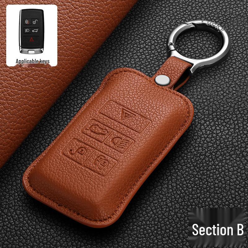 Jaguar Car Key Case for XEL, XFL, E-PACE, I-PACE, F-TYPE – Unisex Shell and Buckle