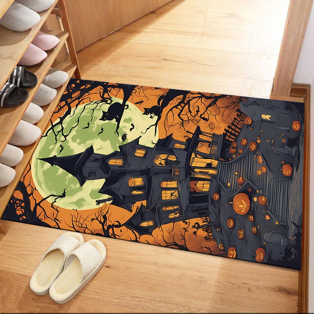 Halloween 90 Floor Rug Office Rug Perfect for Bedrooms Living Rooms Outdoor Entryway Antislip Carpet Decorate Offices Wedding Party Gift