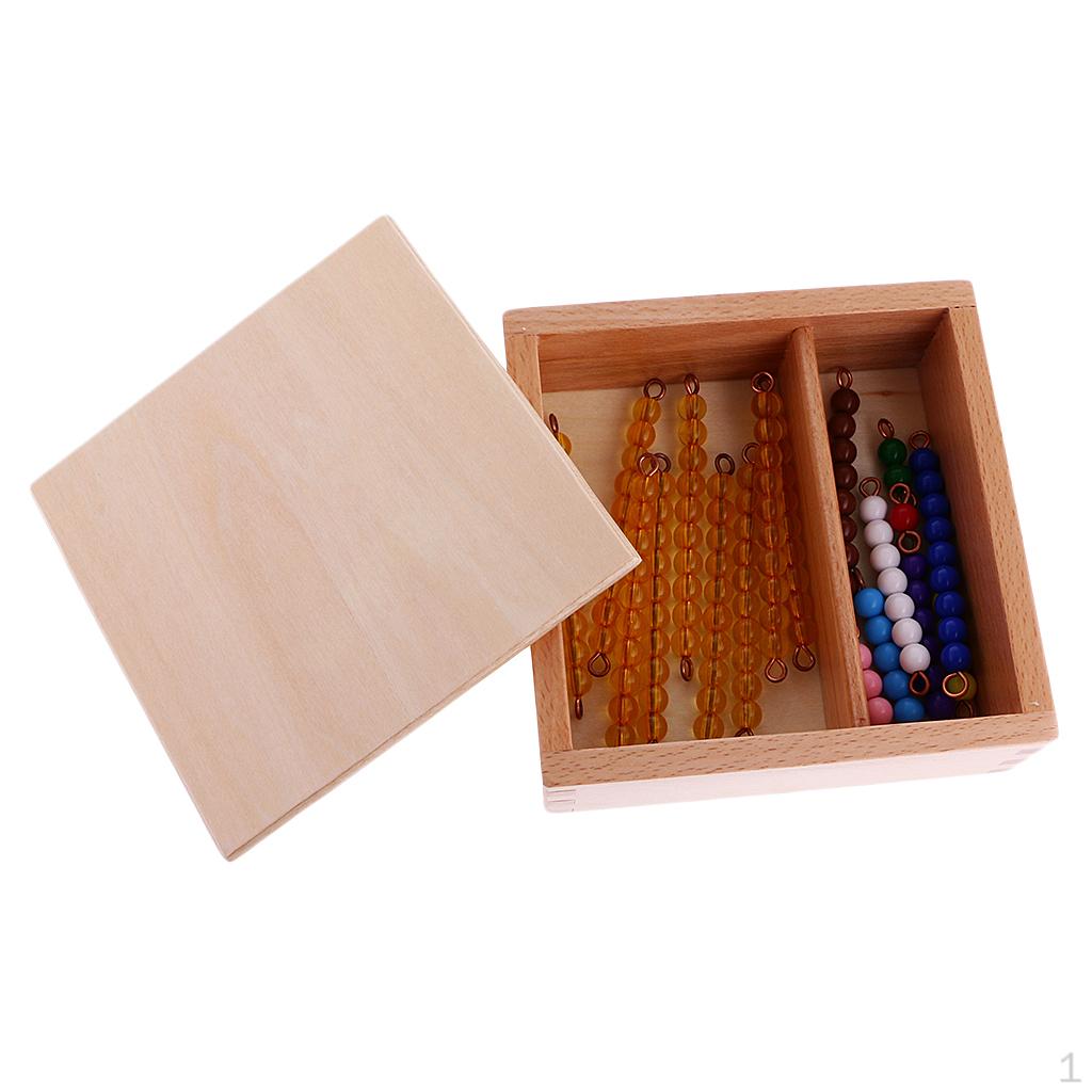 

Математический материал: цепочка из десяти жемчужин в наборе для обучения детской арифметике (от 3 лет)