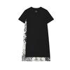 Fila X M.C. ESCHER Heritage SS25 Casual Pullover Crew Neck Comfortable Short Sleeve Dress Women Dresses Black F11W538307F-BK