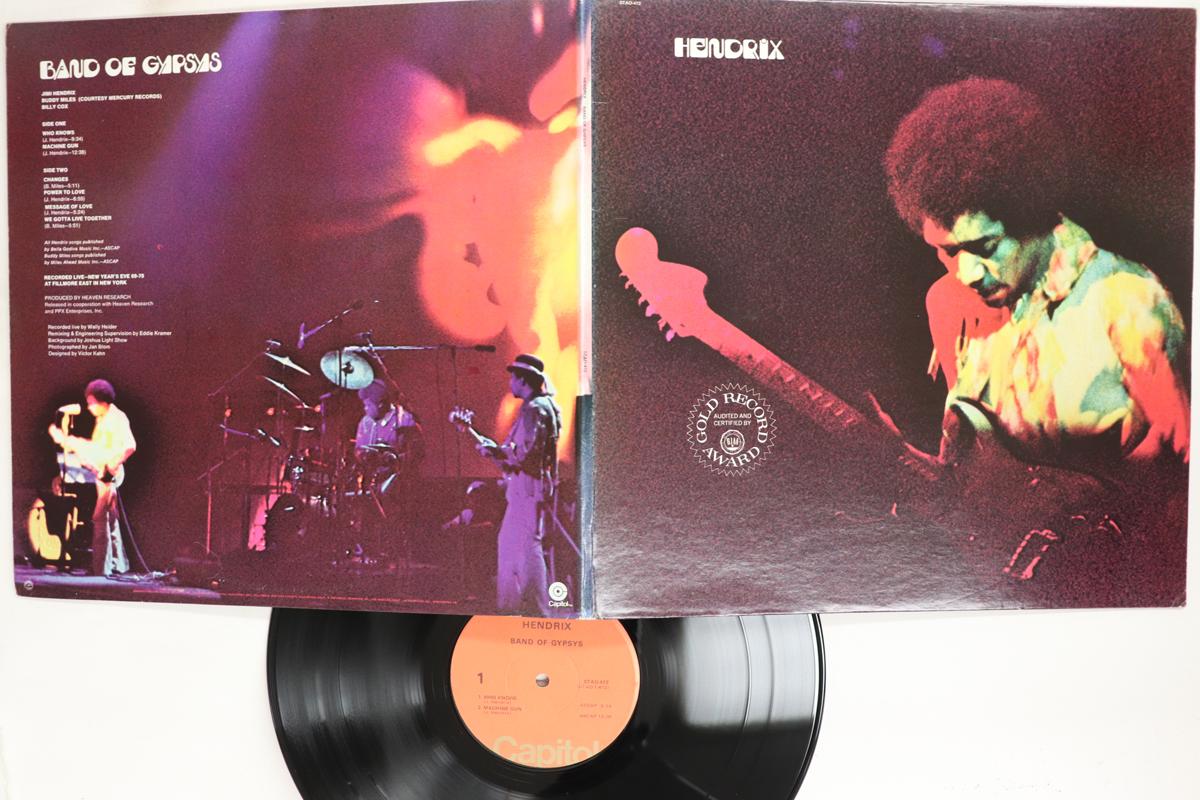 Виниловая пластинка JIMI HENDRIX  Band Of Gypsys STAO472 CAPITOL 1975 США Рок Б/у