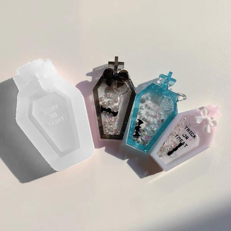 Quicksand Resin Casting Molds,Resin Art Shaker Mold,Crystal Silicone Hollow Mold Epoxy Pendant Mold Cute Keychain Mold