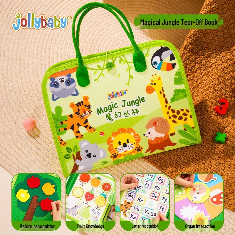 Jollybaby Tear-Resistant Cloth Book: Early Education Toy for 6 to 12-Month-Olds