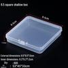 Rectangular Transparent PP Plastic Storage Box for Stationery, Cards, Hardware, Jewelry, and Fishing Gear