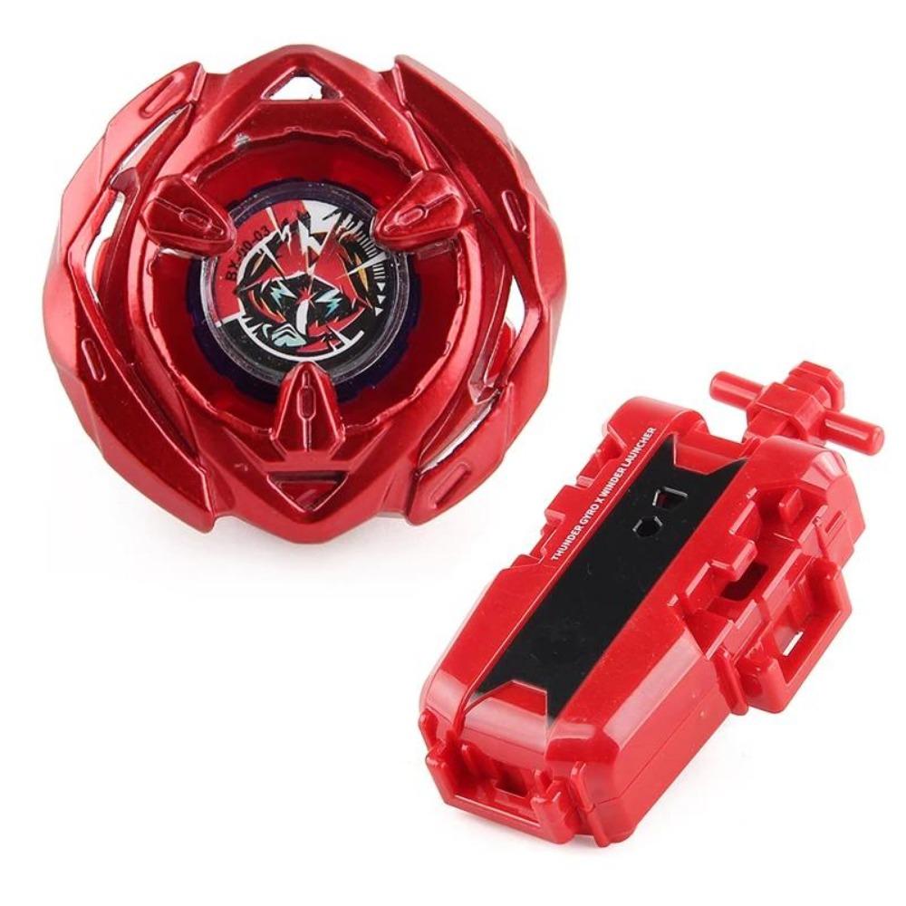 Deluxe Golden Battle Top Collection with Professional Pull-String Launcher, Premium Christmas Set