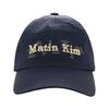 Matin Kim Overlay Logo Ball Cap In Navy