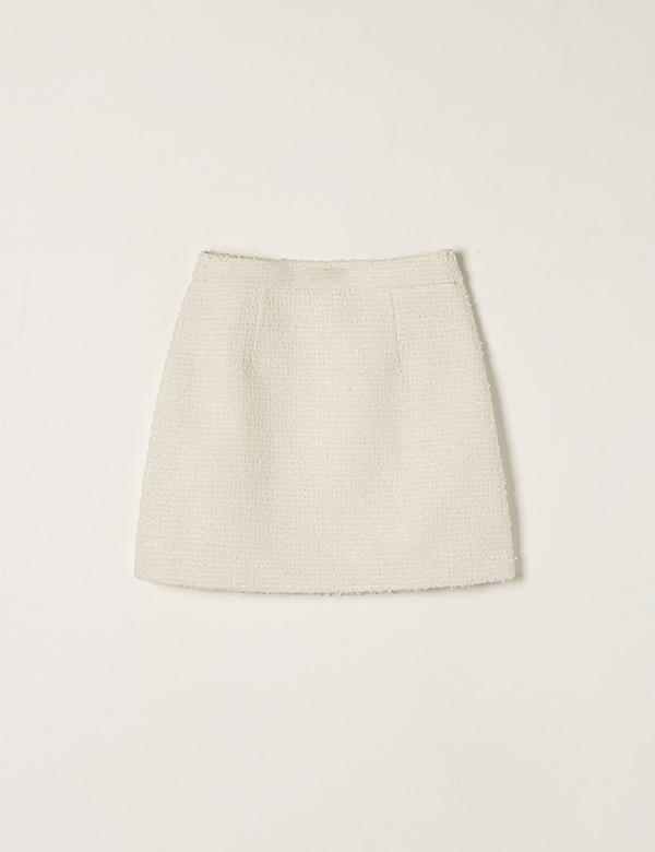 Roem Contrast Tweed Mini Skirt (Set) Rmwhf11S52