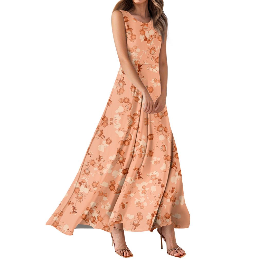 Rochii de vară pentru femei, rochii maxi casual, rochii maxi florale drăguțe, rochii pentru invitați la nuntă, rochii lejere din șifon