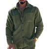 Spring and Autumn New Men's Shirt High Quality Corduroy Leisure Multi-pocket Solid Color Cargo Shirt Cardigan Men's Clothing