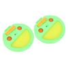 Hand Catching Racket Ball Toy Hand Exercise Ball Throwing Set for Interactive Game Fitness Green
