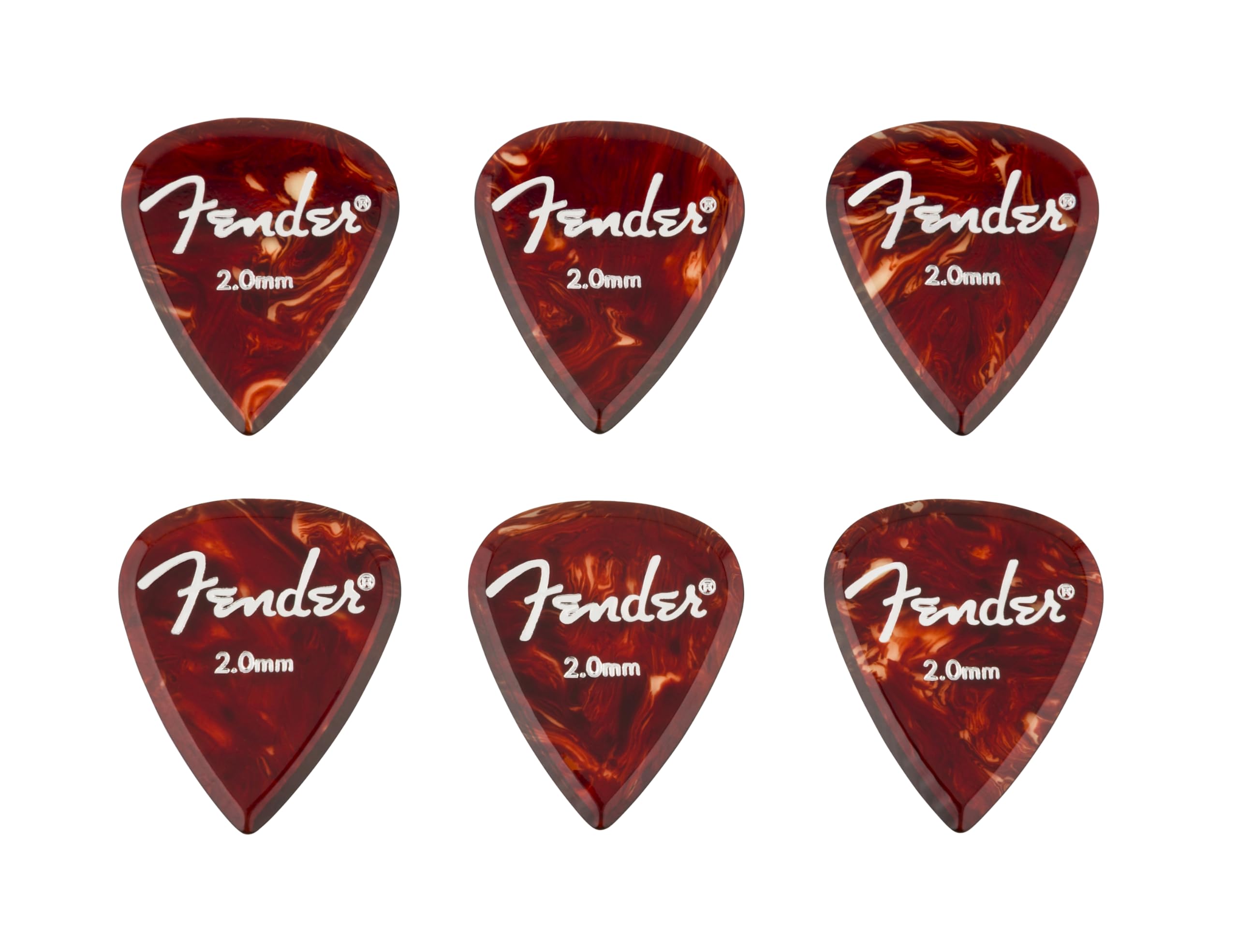 

Fender Aero Acrylic Picks 2mm of 6 6-count [Set Picks]