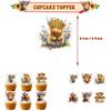 30pcs Highland Cow Party Decorations Include Banner, Balloons, Cake Topper