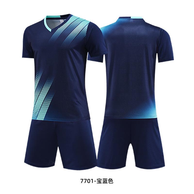 Children's football jersey, short-sleeved suit, competition training jersey, summer breathable printing, football jersey, jersey print number