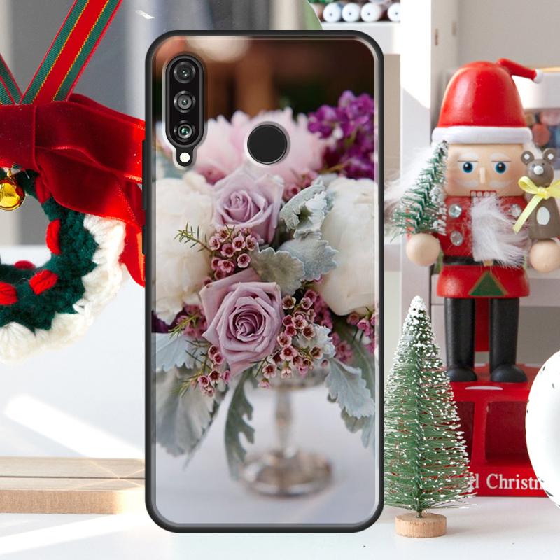 Lavender Peonies Flower For Huawei Nova 5T 9 10 SE 7i 8i 11i 12i Y73 Y72 Y61 Y91 Y60 Y70 Y90 P20 P40 P30 Lite Case
