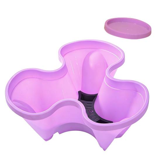 Vaso per Piante per Torre di Piante Fioriera Verticale Fioriera con Sottovaso Salvaspazio Fioriera Impilabile per Giardinaggio Urbano Fioriera Rialzata Balcone Terrazzo