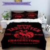 3pcs House Targaryen, Dragonstone Comforter Set - Four Seasons Home High,Machine Washable Bedspread with Pillowcases (No Filling) yy250909027