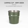300ML Beer Wine Cups Stainless Steel Camping Cup Coffee Cup Portable Lightweight for Home and Outdoor Use