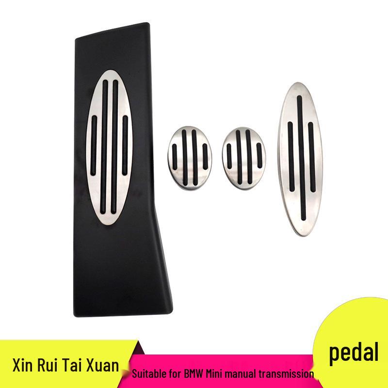 

Anti-Slip Car Pedal Set for Mini: Throttle, Brake & Rest Aluminum Alloy + Hard Rubber