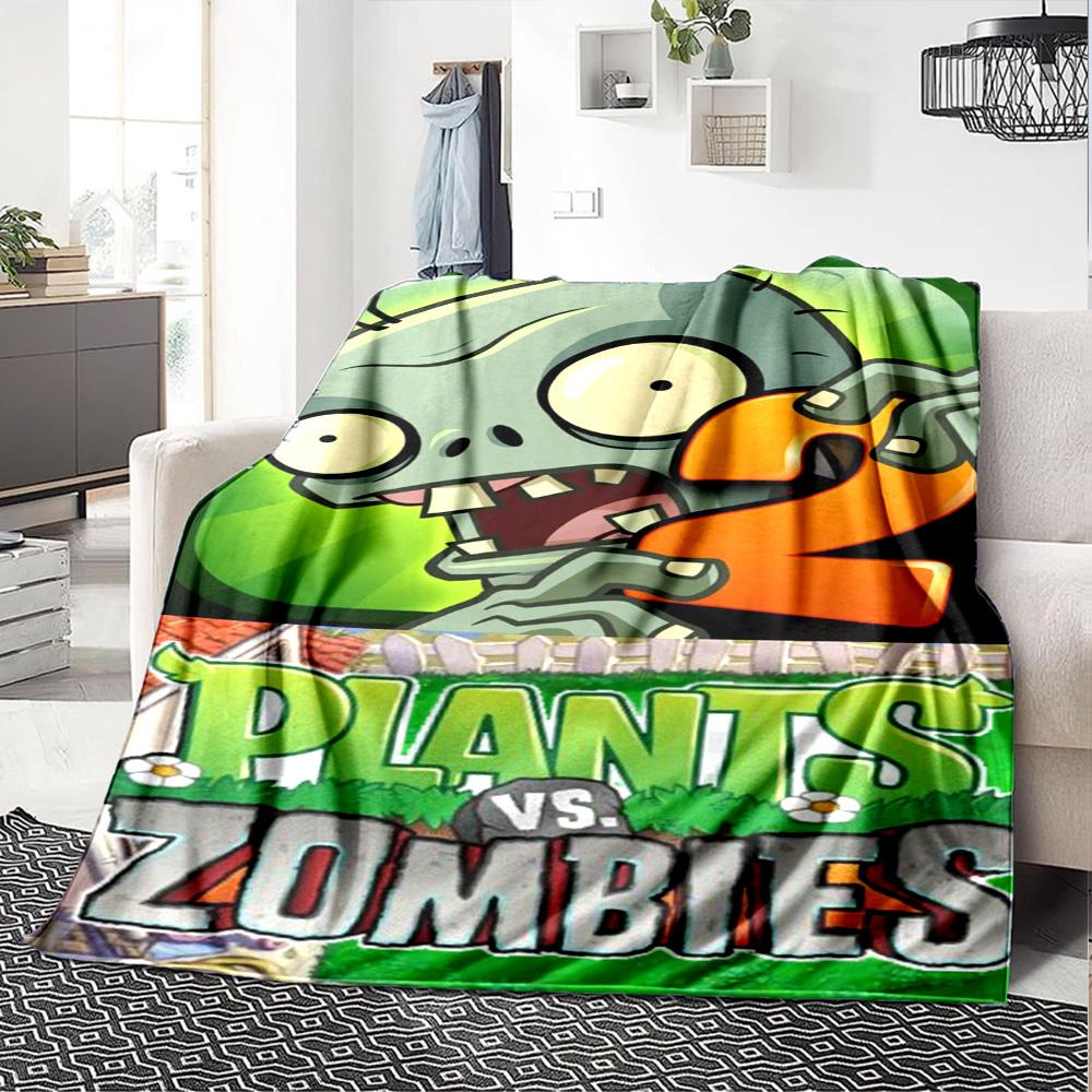 Plants Vs. Zombies Blanket Ultra-Soft Perfect for Sofa Couch Bedding for All Seasons Warmthful Decor Gifts For Family Or Friends