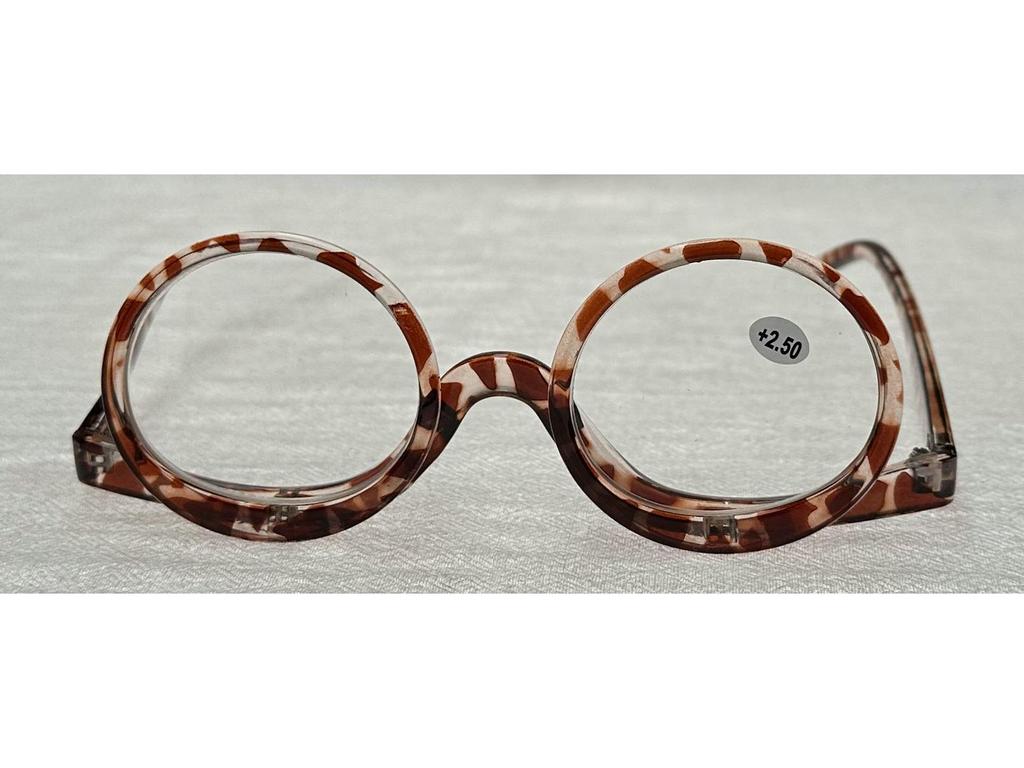 Women's Fashion Flip-Up Magnifying Makeup & Reading Glasses - Rotating Design