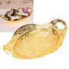 Oval Shape Nut Tray Gold Serving Tray Elegant Jewelry Organizer Tray  For Anniversary Parties