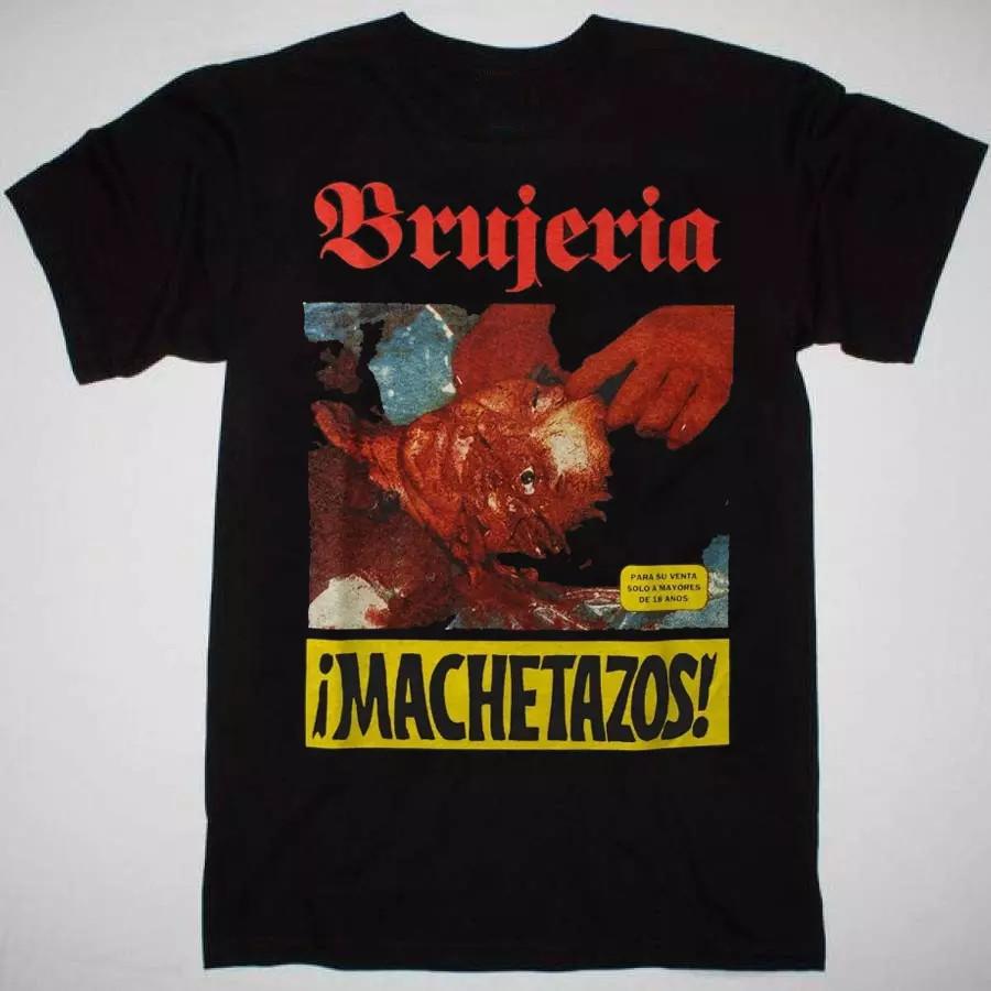 BRUJERIA Группа Мачете Унисекс черная Футболка Полный Размер S-5XL Унисекс Футболка XXXXL