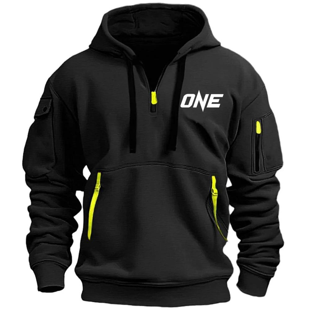 New Models Autumn Winter Men's Leisure Sports Multi-zip Arm Pocket Hoodie Jumper Hoodie Sports and Leisure Jacket