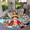 Alfombra Redonda de Área Alfombra de Alfombra de One Piece Para Sala de Estar Dormitorio Sofá Sala de Juegos Decoración Alfombrilla Antideslizante para el Suelo