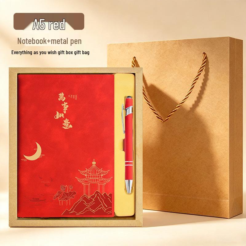 A5 Custom Thick Notebook: High-Value Student Prize & Enterprise Meeting Journal with Logo Printing.