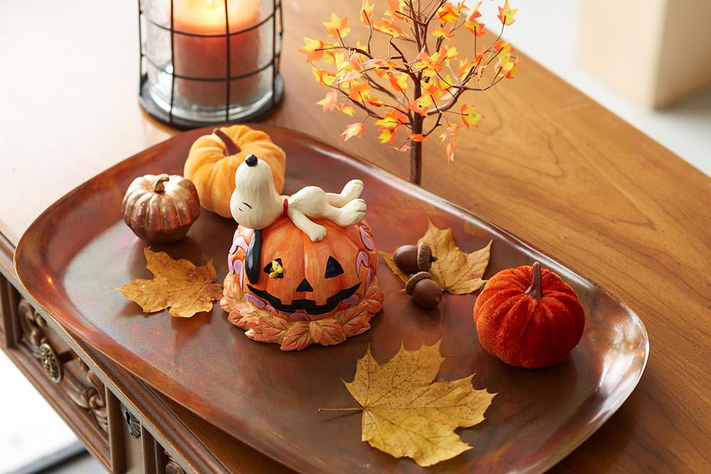 enesco Jim Shore Halloween Snoopy on Pumpkin Figure 6008966