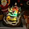 D2 Christmas 20250 Xmas Resin Crafts Led Lights Christmas Tree Snowflake Decoration Train Christmas Village Sets Musical House