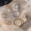 Simple Exaggerated Large Circle Hoop Earrings for Women Personality Trendy Plain Ring Earrings Jewelry Multiple Sizes Available