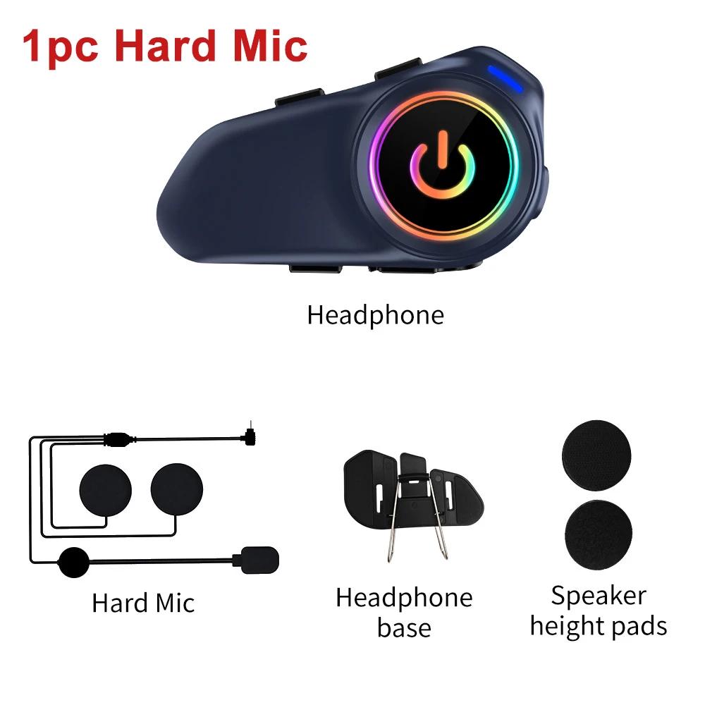 G1 Мотоциклетная гарнитура-интерком Шлем Водонепроницаемый 500М BT Беспроводной интерком Для 2 Райдеров Обмен музыкой С RGB-подсветкой