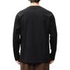 Jeanswest Men's Long Sleeve T-Shirt 2026 Spring Trendy American Style Printed Cotton Loose Casual Base Shirt Black XL