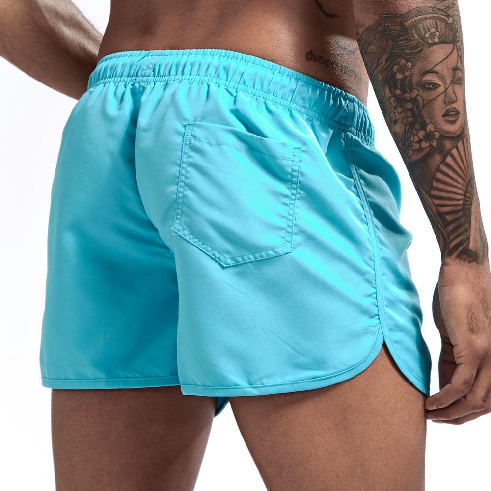 New Men's Fashionable Beach Shorts Made of Polyester Quick Drying Multi-color Sports Shorts, Men's Three-way Shorts
