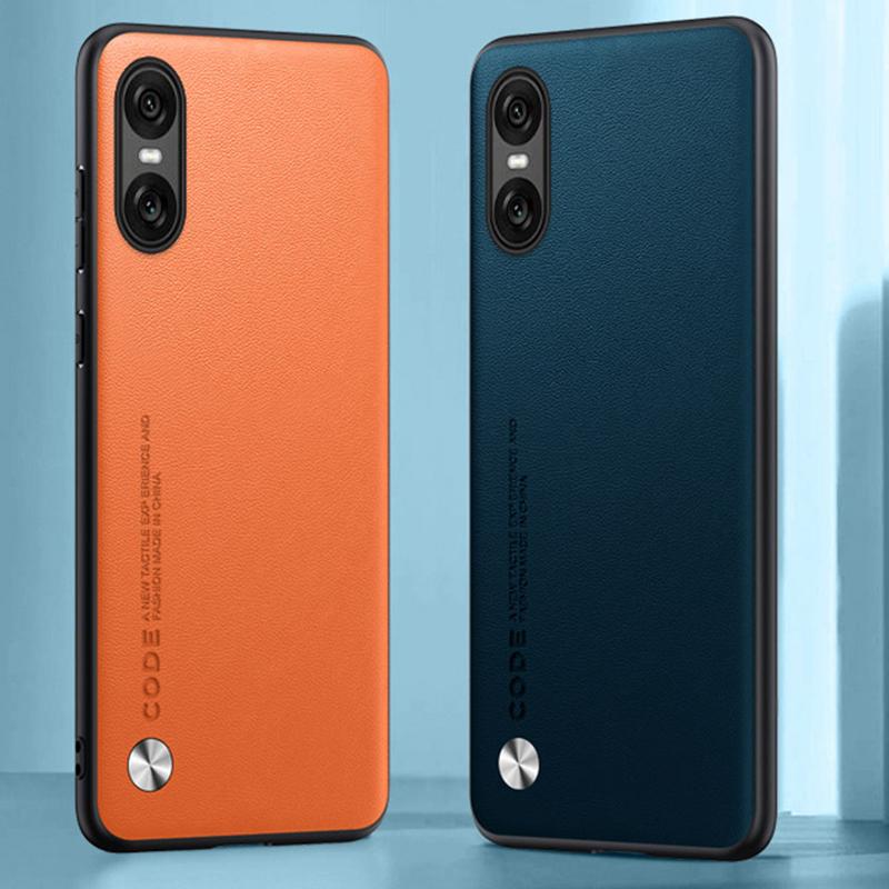 Custodia Lussuosa in Ecopelle EUCAGR per Sony Xperia 1 VII 5 10 IV V 1 10 VII Skin Antiurto Cover Posteriore Morbida per Xperia 1VI 10VI